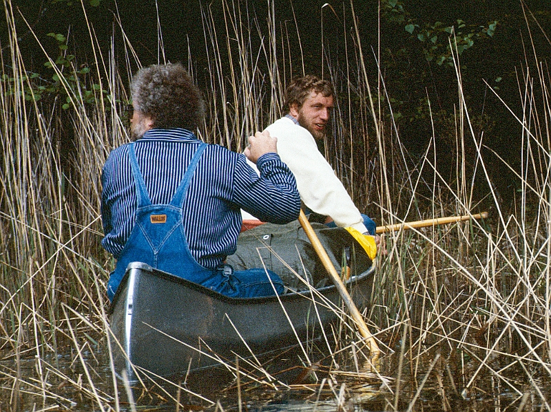 1986_Dia014_B.jpg - 1986, Dalsland, Gebiet: Foxen, Stora Le, Lelång - Hier hat der Steuermann versag, festgefahren ?