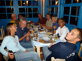 Abendessen im Tarcanac Yacht Club