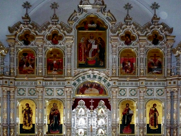 Altar in der Auferstehungsklause auf Valaam